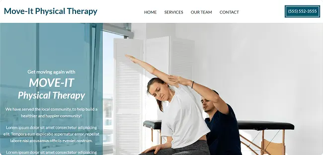 a girl being physically therapied